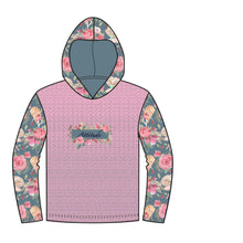 Lade das Bild in den Galerie-Viewer, Stenzo Ballerina Motiv Jersey Panel in blau/rosa/bunt