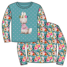 Lade das Bild in den Galerie-Viewer, Stenzo Queen Motiv Jersey Panel in grün/rosa/bunt