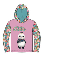 Lade das Bild in den Galerie-Viewer, Stenzo Queen Motiv Jersey Panel in grün/rosa/bunt