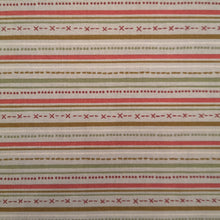 Lade das Bild in den Galerie-Viewer, Zweigart bunte Streifen Baumwollstoff in hellgrau/bunt