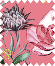 Lade das Bild in den Galerie-Viewer, Gütermann NATURAL BEAUTY Collection Blumen Motiv Baumwollstoff in pink/bunt