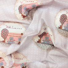 Lade das Bild in den Galerie-Viewer, Gütermann WITH LOVE Collection Haus Motiv Baumwollstoff