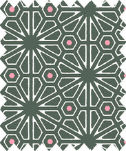 Lade das Bild in den Galerie-Viewer, Gütermann NATURAL BEAUTY Collection geometrische Blumen Motiv Baumwollstoff