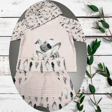 Lade das Bild in den Galerie-Viewer, Stenzo Vogel Motiv Jersey Panel in rosa/bunt