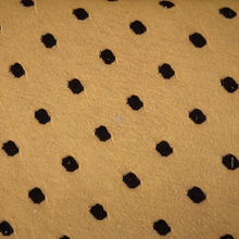 Lade das Bild in den Galerie-Viewer, Stenzo Punkte (1,0cm) Double Face Feinstrick in senfgelb/schwarz