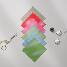 Lade das Bild in den Galerie-Viewer, Punkte klein (0,2cm) Baumwollstoff