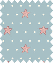 Lade das Bild in den Galerie-Viewer, Gütermann WITH LOVE Collection Punkte und Sterne Motiv Baumwollstoff