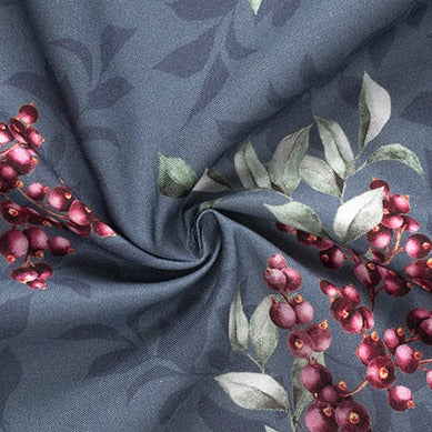 Gütermann GOOD VIBES Collection Beerenzweig Motiv Baumwollstoff