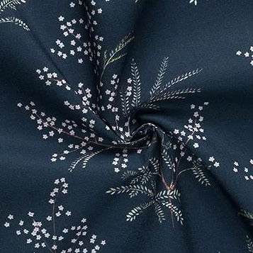Gütermann GOOD VIBES Collection Blumenzweige Motiv Baumwollstoff