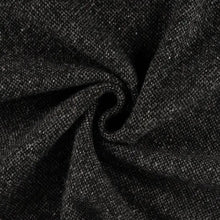 Lade das Bild in den Galerie-Viewer, Tweed Stoff dunkelgrau meliert
