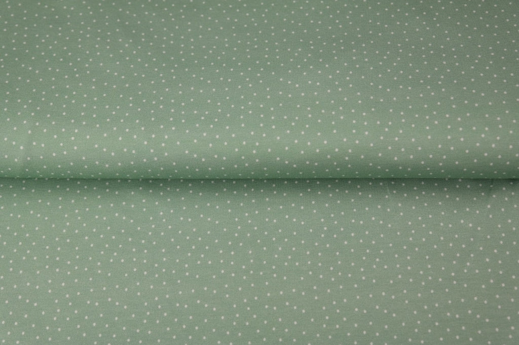 Stenzo - Punkte Motiv Jersey in grün/weiß