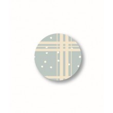 Lade das Bild in den Galerie-Viewer, Gütermann Stoffknopf 4er-Pack (1,5cm) WITH LOVE Collection Karo mit Punkten in beige oder hellblau
