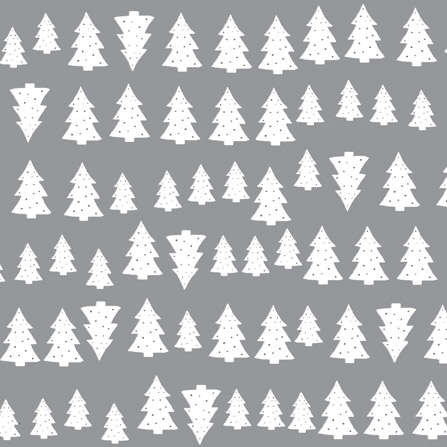 Westfalenstoffe KITZBÜHEL Collection Tannenbaum Motiv Baumwollstoff in grau/weiß