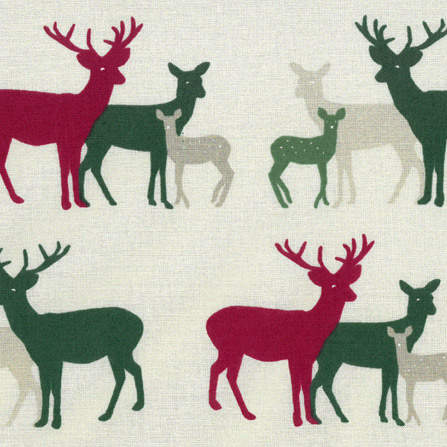 Westfalenstoffe TRONDHEIM Collection Hirsch Motiv Baumwollstoff