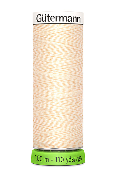 Gütermann Allesnäher 100m Nähgarn Farbe ivory (Col. 414)