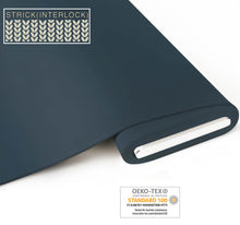 Lade das Bild in den Galerie-Viewer, Bio Strick (Interlock) - GOTS zertifiziert- indigo
