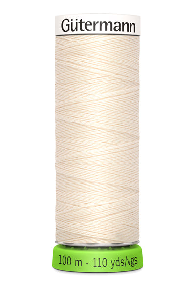 Gütermann Allesnäher 100m Nähgarn Farbe eggshell (Col. 802)