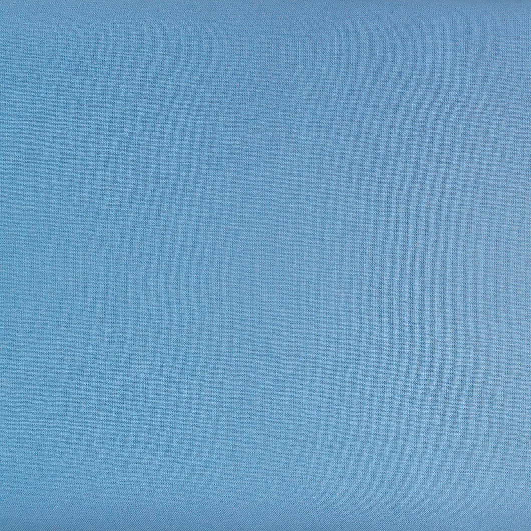 Unifarbener Baumwollstoff in jeansblau