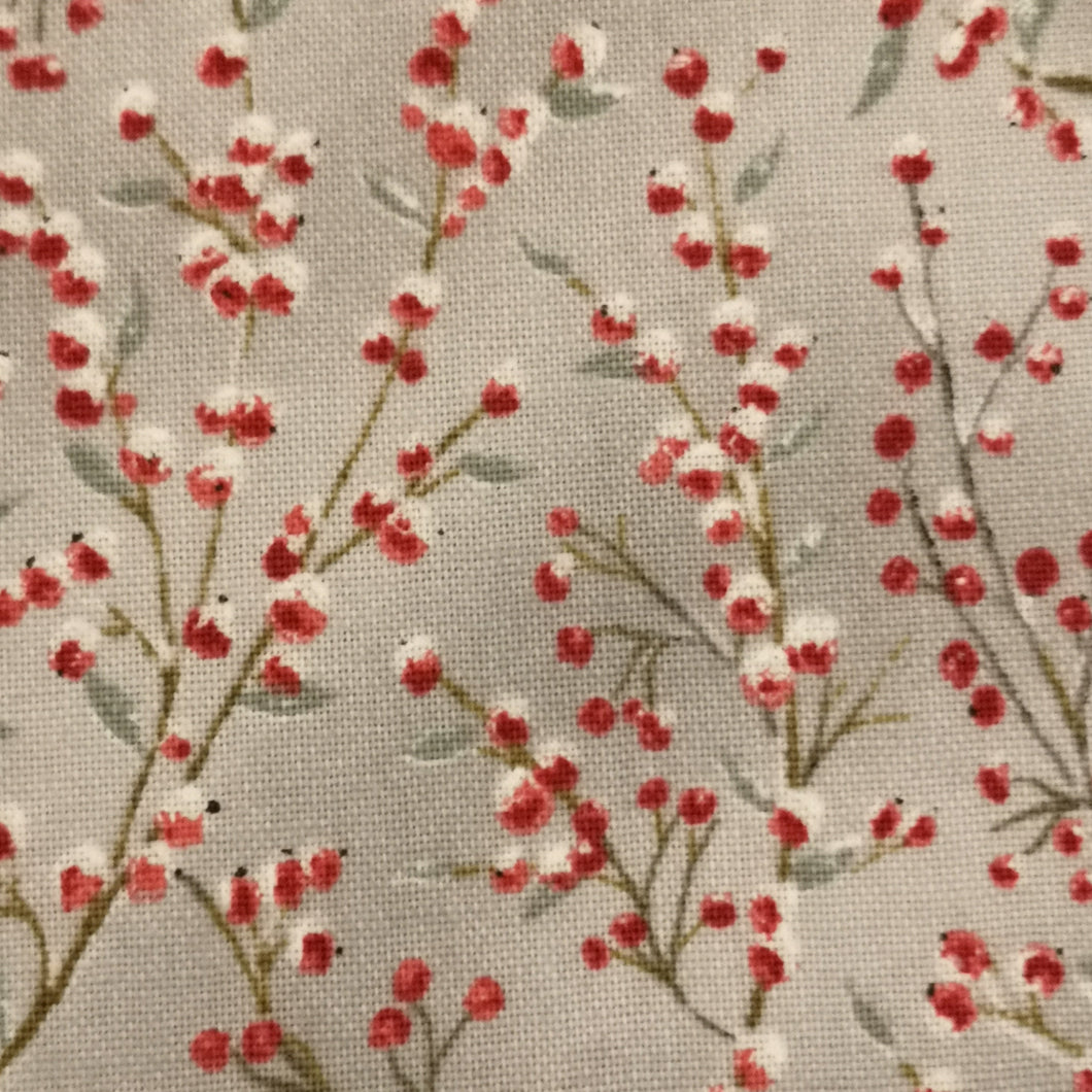 Zweigart Winterbeere Motiv Baumwollstoff