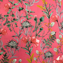 Lade das Bild in den Galerie-Viewer, Gütermann NATURAL BEAUTY Collection Blumen Motiv Baumwollstoff in pink/bunt
