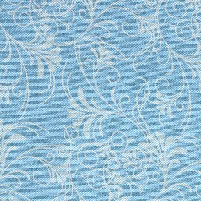 Ornamentmuster Jeansstoff (leicht) in hellblau