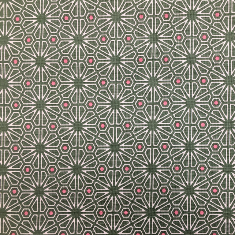 Gütermann NATURAL BEAUTY Collection geometrische Blumen Motiv Baumwollstoff