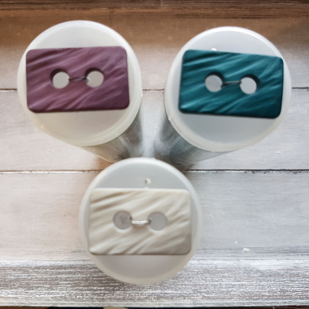 Knopf aus Kunststoff (2,0x3,7cm) rechteckig