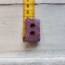 Lade das Bild in den Galerie-Viewer, Knopf aus Kunststoff (2,0x3,7cm) rechteckig
