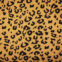Lade das Bild in den Galerie-Viewer, Stenzo Leoparden Muster Feinstrick in senfgelb/schwarz
