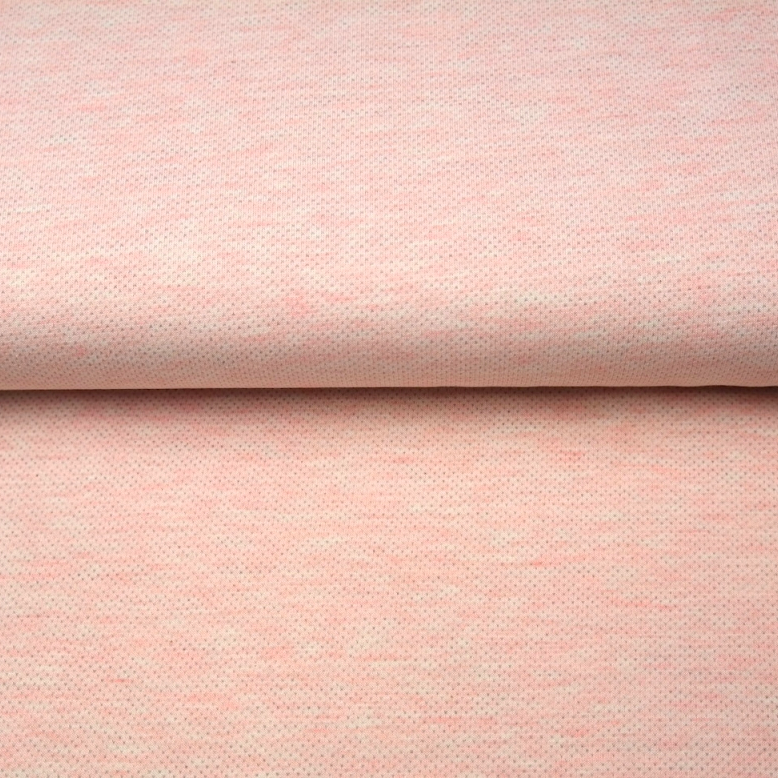 Stenzo unifarbener Jacquard Baumwollstoff in rosa