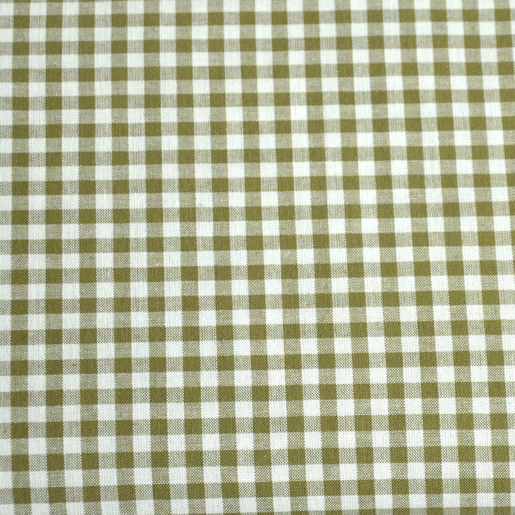 Karo klein (0,5cm) Baumwollstoff in dunkelgrün/weiß