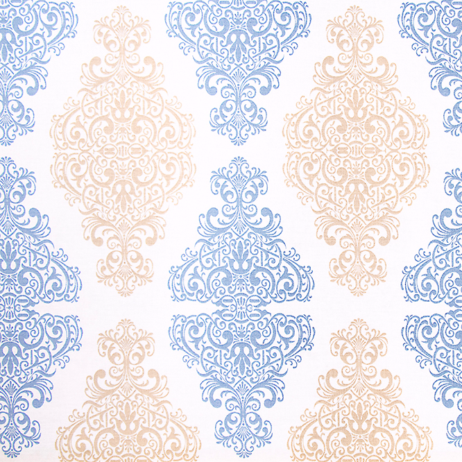 Reststück 80cm: Gütermann PORTOFINO Collection Ornamente Motiv Baumwollstoff