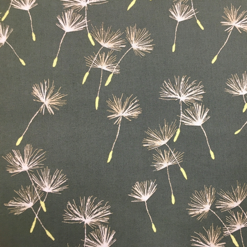 Gütermann NATURAL BEAUTY Collection Pusteblume Motiv Baumwollstoff