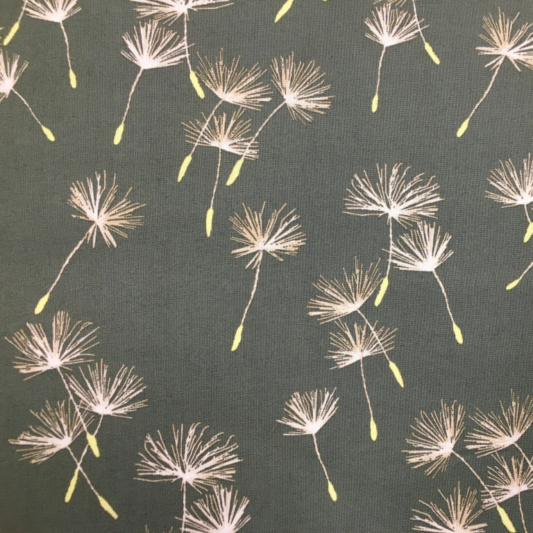 Gütermann NATURAL BEAUTY Collection Pusteblume Motiv Baumwollstoff